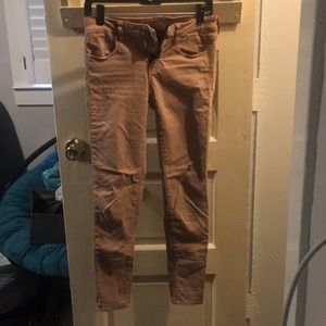 American Eagle rose colored jeggings